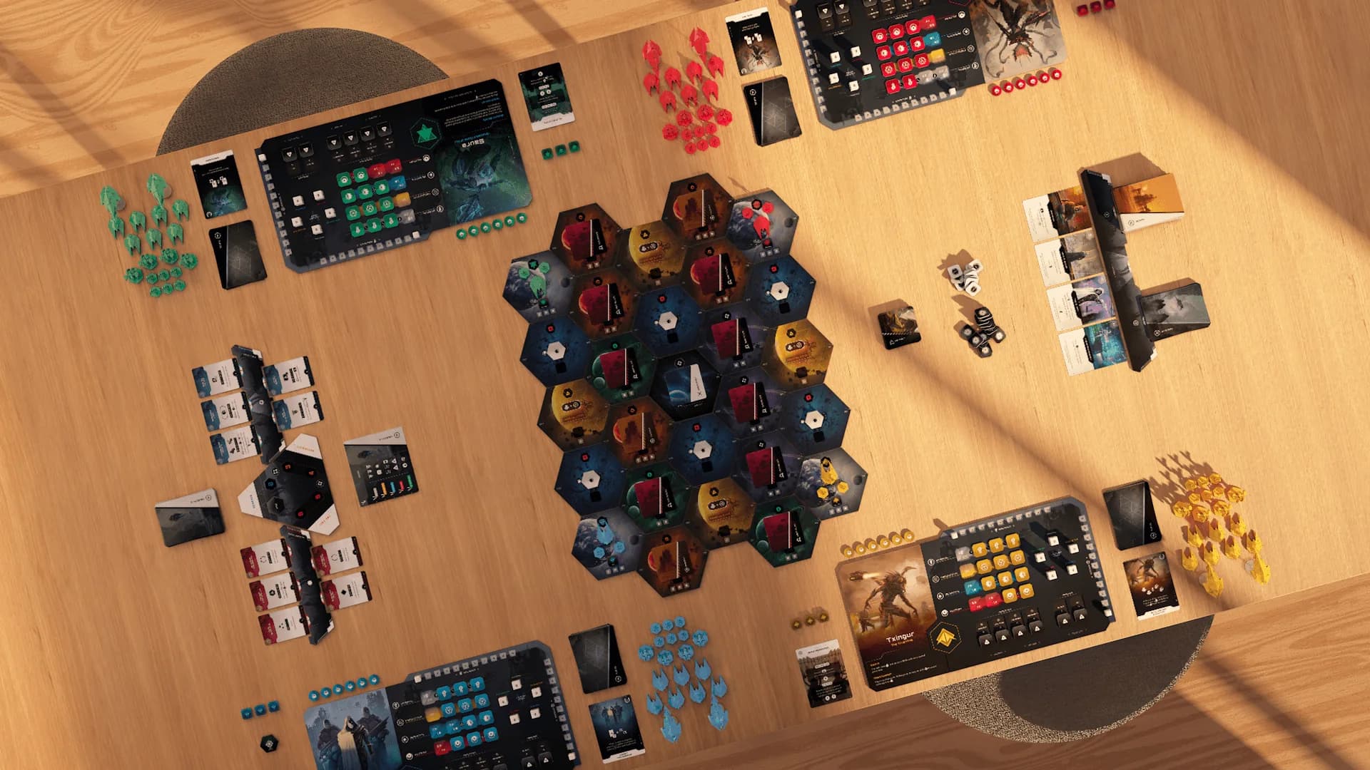 Fractal mid-game, seen from above